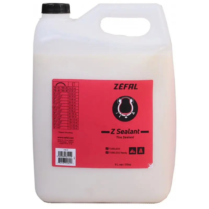 Préventif anti-crevaison Zefal Z-Sealant tubeless-tubetype 5L