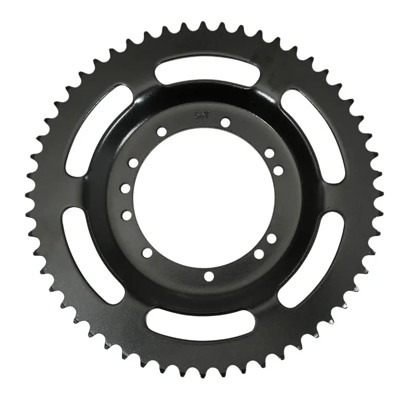 Couronne adaptable Peugeot 103 roue à rayons 56 DTS alésage 94 mm 11 trous noir