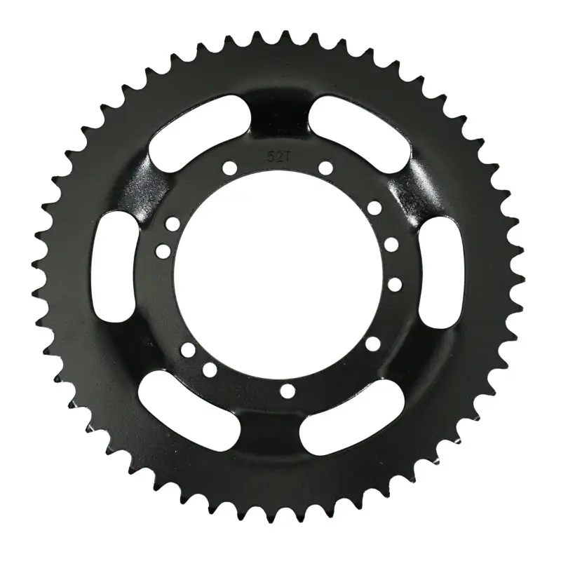 Couronne adaptable Peugeot 103 roue rayons 52 dents alésage 94 mm 11 trous noir