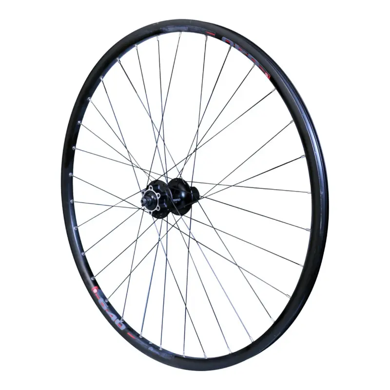 Roue VTC VAE disque blocage 700 x 35 - 28" M910 arrière noir moyeu Shimano M475 cassette 11-10-9-8V disque 6 trous tubeless ready jante 21C 32 rayons