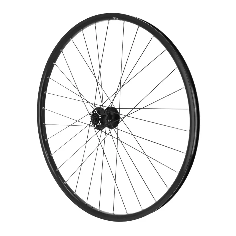 VTC ای وی بائیک ڈسک بریک 700 x 35 - 28" M910 فرنٹ سیاہ شیمانو M475 ہب ڈسک 6 ہول ٹیوب لیس ریڈی رِم 21C 32 سپوکس
