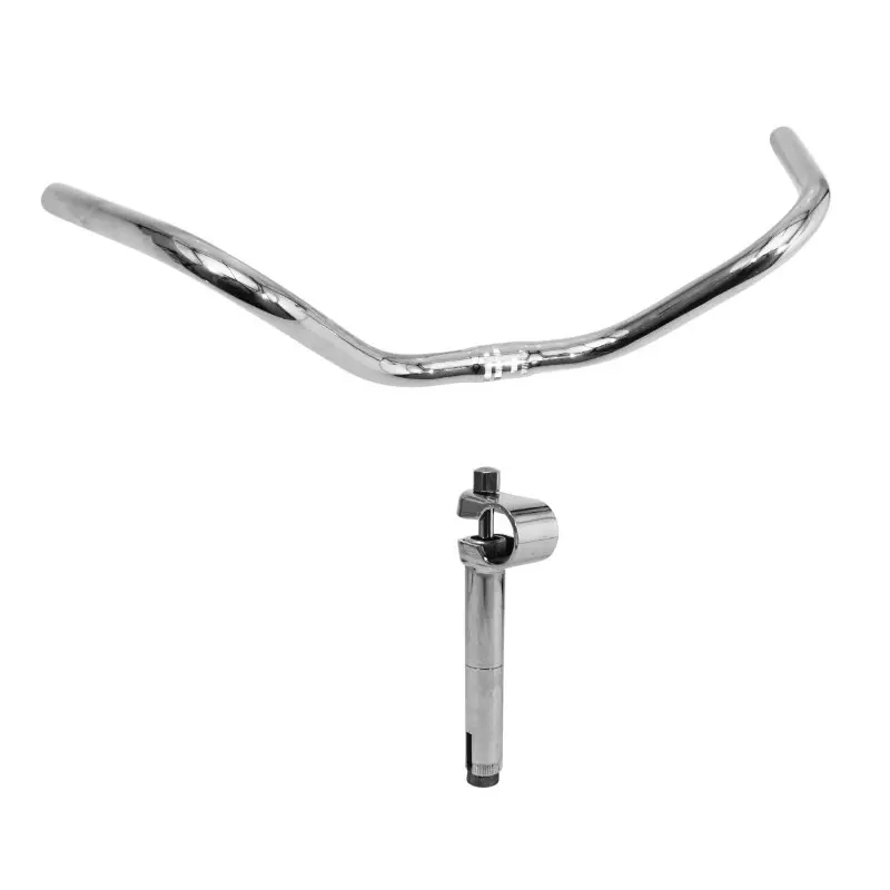 Guidon cyclo adaptable Solex avec potence chromée Sélection P2R