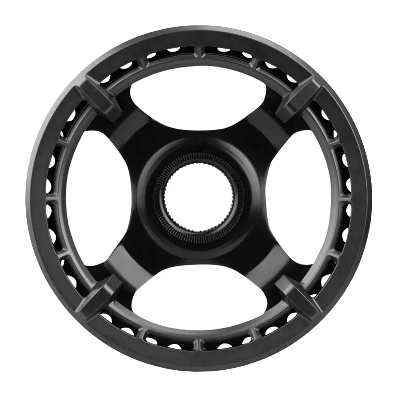 Plateau vae-e-bike direct mount pour Shimano e-steps origine mono 38DTS noir steps E6100 avec flasque