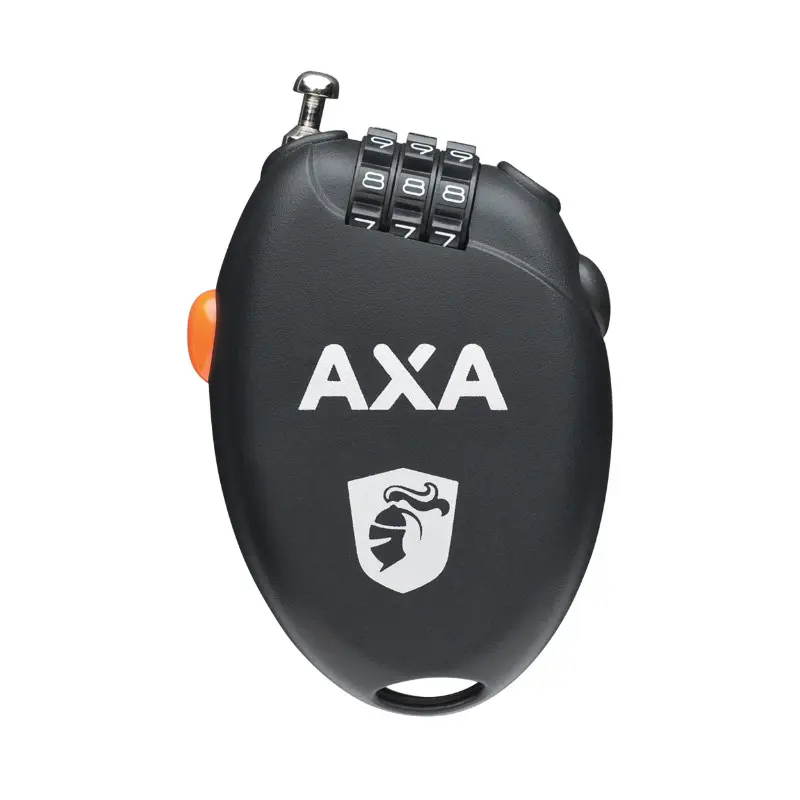 Antivol vélo câble à combinaison AXA Roll noir L750 mm diam 1,6 mm