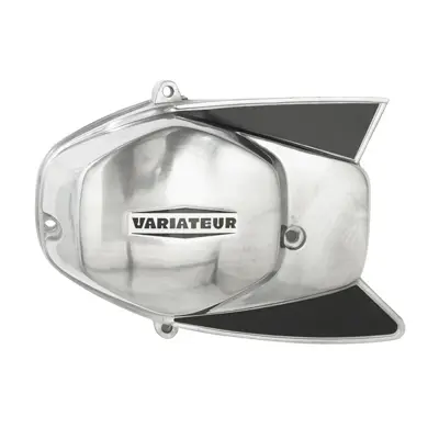 Variatorabdeckung passend für Peugeot 103 SP-MVL alu-schwarz (4 Löcher) Sélection P2R