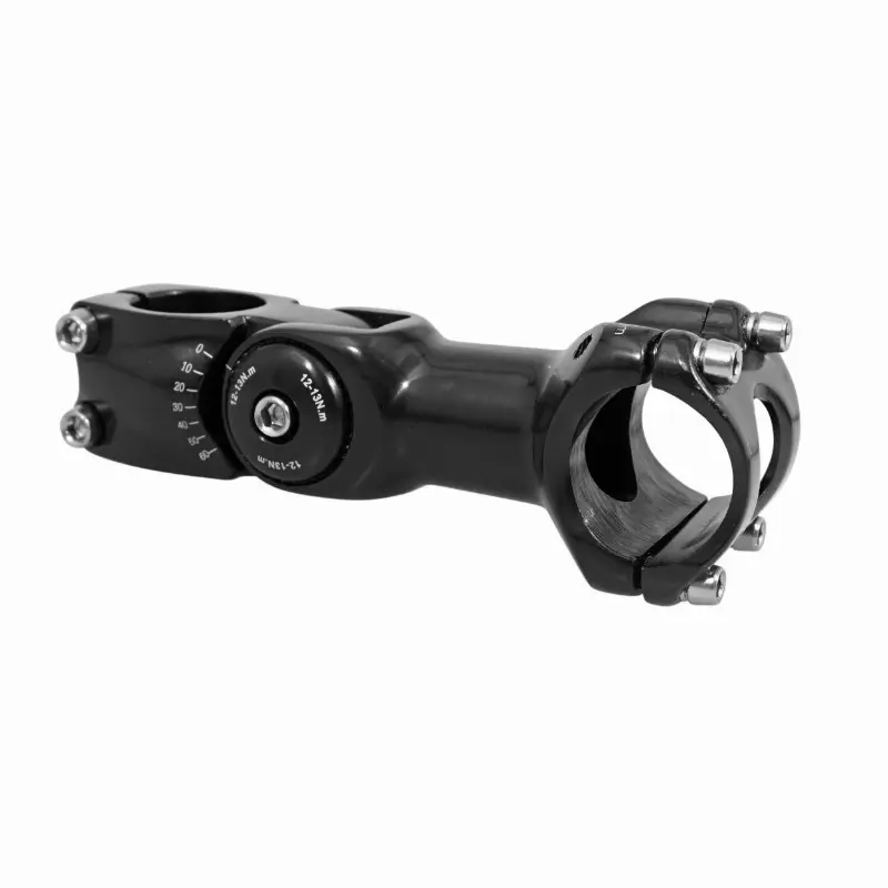 Potence VTT-VTC P2R réglable noir 31,8 110 mm pour pivot fourche 1"1/8