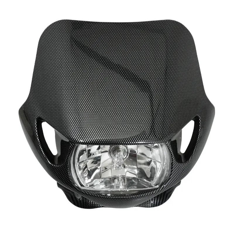 Universal 50 cc fork headlight mount box Replay carbon — view 2