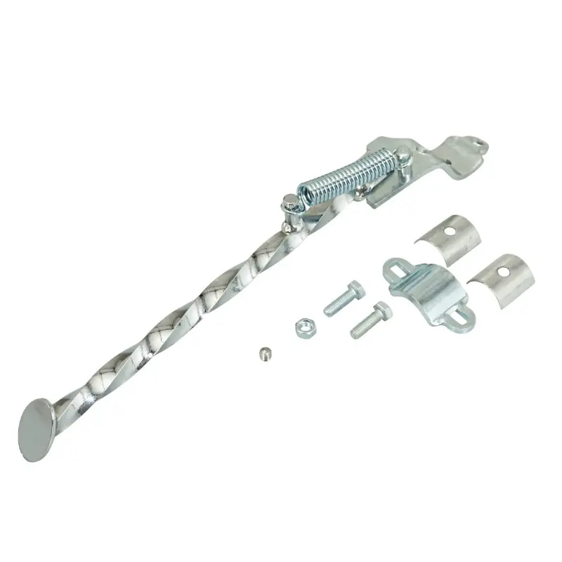 Béquille cyclo latérale adaptable Peugeot 103 SP MVL torsadée chrome 270 mm Sélection P2R