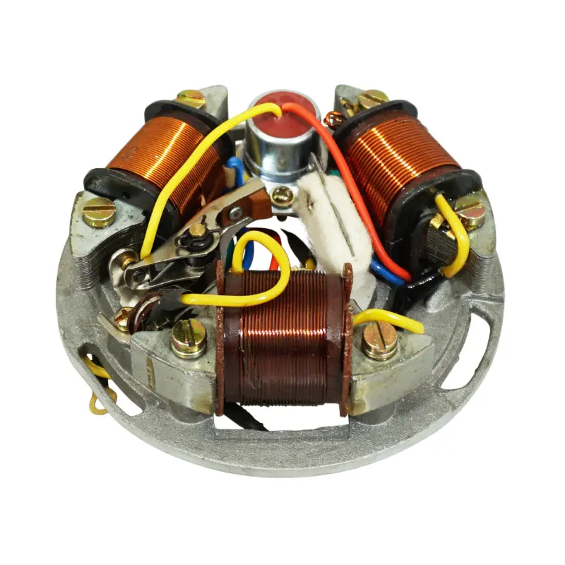 Stator d'allumage adaptable Piaggio 125 Vespa GTR, TS, Sprint 1ère série - 3 bobines rupteur condensateur OLYMPIA