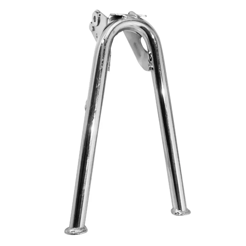 Béquille cyclo centrale adaptable Peugeot 103 SP-MVL chrome (haut 295 mm) Sélection P2R