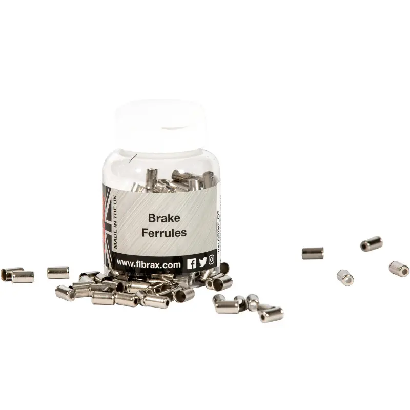 Embout de gaine frein 5 MM - long 11 MM métal Fibrax (boîte de 200)