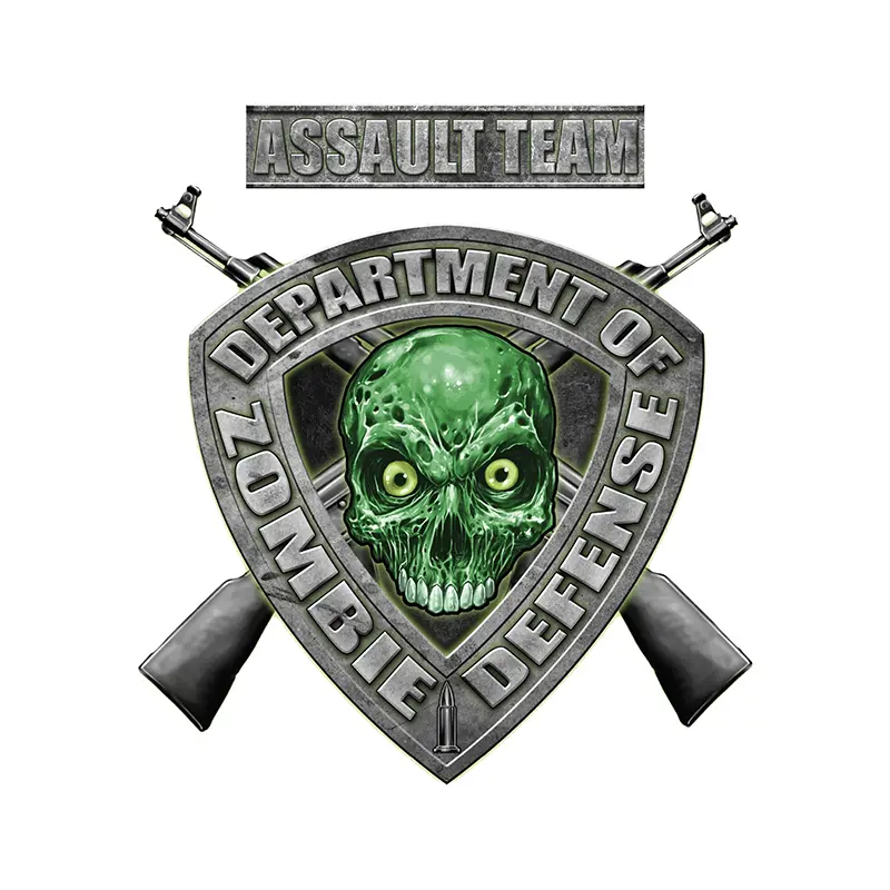 Lethal Threat 좀비 디펜스 스티커 그린 (150X200MM) (LT88095)