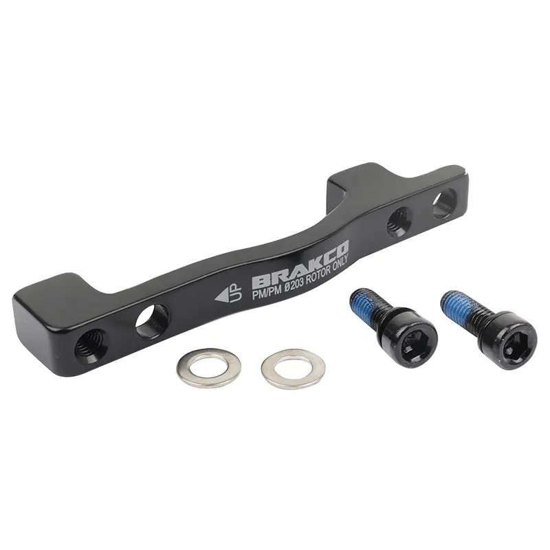 Adaptateur rehausse frein à disque VTT post-mount avant-arrière Brakco 160 mm pour disque 203 mm