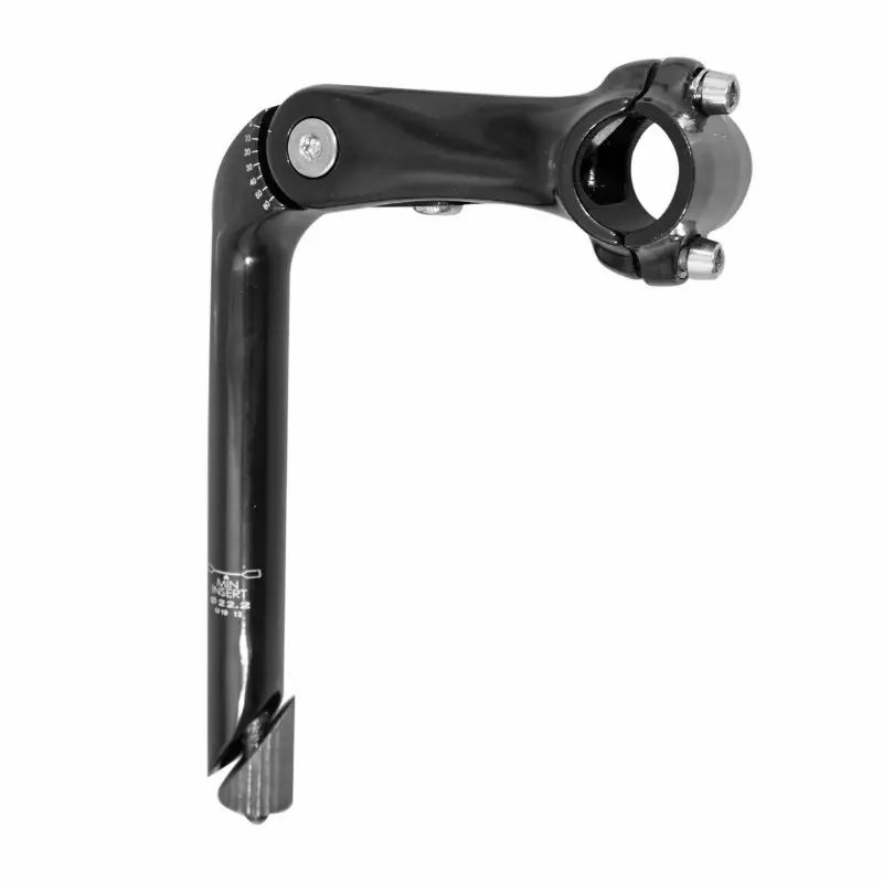 Stem City med dykkert justerbar 22,2 mm L 110 mm sort til styr 25,4 mm P2R