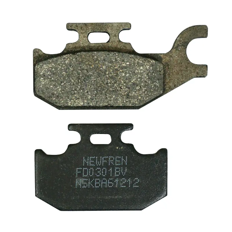 Plaquette de frein Newfren pour suzuki 125 burgman 2007+ ar, 125 sixteen 2008+2011 ar (l 82MM-62MM - h 41MM - p 9.5MM) (FD0301BV) (ATV organique)