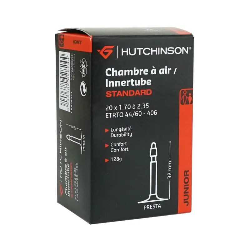 Fahrrad-Schlauch 20 x 1.70-2.35 Hutchinson Ventil Presta 40 mm