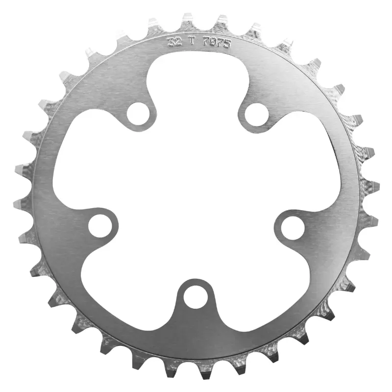 Plateau route Stronglight 32 DTS triple argent alu 7075 9-10V d.74