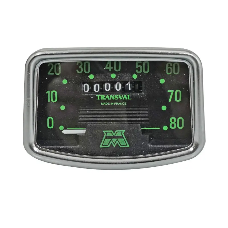 Compteur cyclo Transval 80 km/h pour MBK Motobécane 88, 89 avec démultiplicateur et transmission