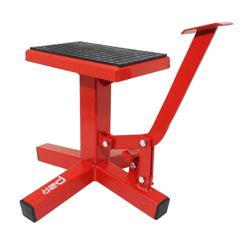 Motorrad-Hebebühne Cross P2R Stand mit Pedal Stahl rot (Mindesthöhe 320 mm - Maximalhöhe 400 mm) — Ansicht 3