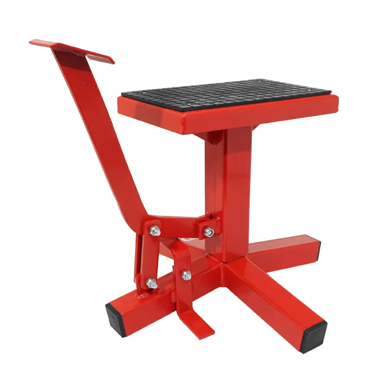 Motorrad-Hebebühne Cross P2R Stand mit Pedal Stahl rot (Mindesthöhe 320 mm - Maximalhöhe 400 mm) — Ansicht 4