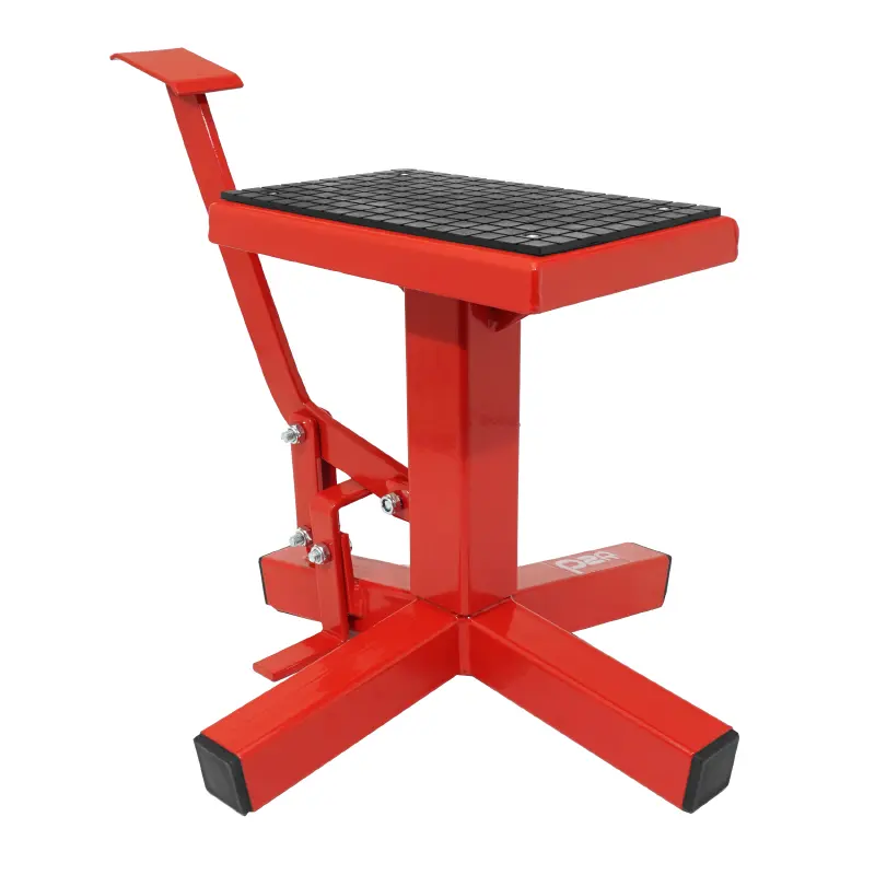 Motorrad-Hebebühne Cross P2R Stand mit Pedal Stahl rot (Mindesthöhe 320 mm - Maximalhöhe 400 mm) — Ansicht 5