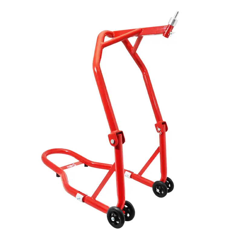 Motorrad-Ständer Hebehilfe P2R vorne Befestigung unter Gabel Stahl rot 68 cm — Ansicht 2