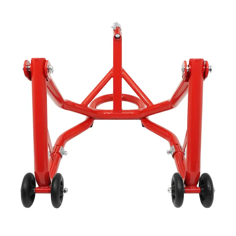 Motorrad-Ständer Hebehilfe P2R vorne Befestigung unter Gabel Stahl rot 68 cm — Ansicht 3