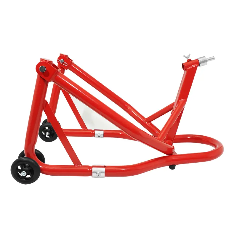Motorrad-Ständer Hebehilfe P2R vorne Befestigung unter Gabel Stahl rot 68 cm — Ansicht 5