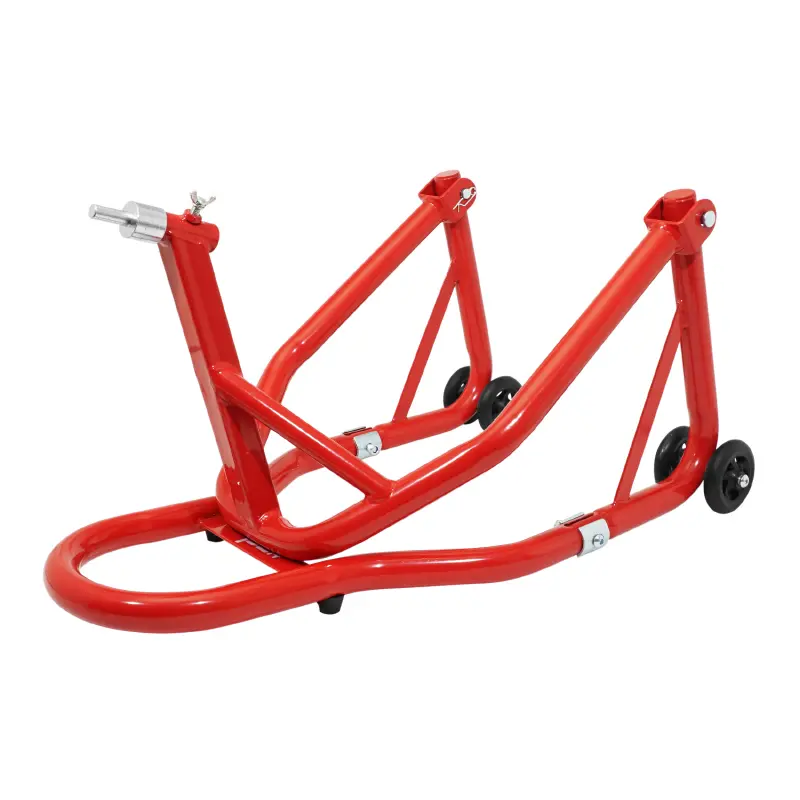 Motorrad-Ständer Hebehilfe P2R vorne Befestigung unter Gabel Stahl rot 68 cm — Ansicht 8