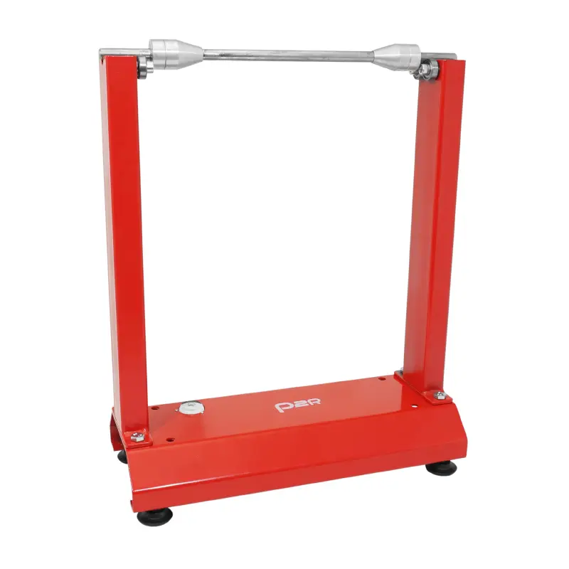Équilibreuse de roue-pneu moto P2R statique acier rouge (cône 12-30 mm, hauteur max 51 cm)