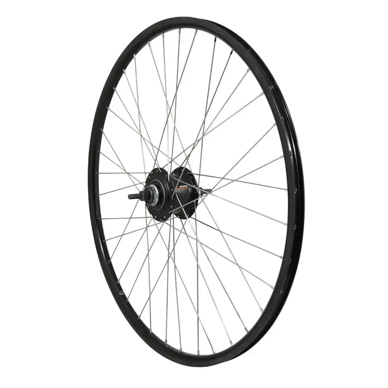 Roue VTC 700 x 35 - 28" ER20 arriere noir double paroi moyeu nexus 7V disque centerlock 36 rayons inox(sg-c3001-7d) jante 622-19