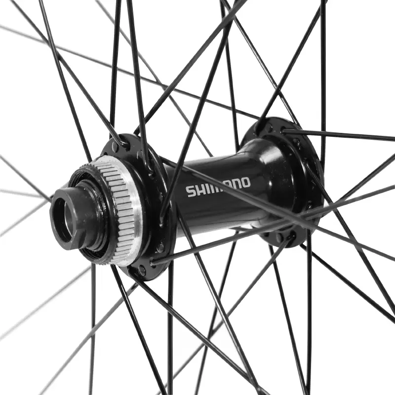 Vorderrad 29" Velox Klixx Boost Tubeless Ready Centerlock Shimano TC500 Steckachse 15-110 mm Felge 23C 32 Speichen — Ansicht 3