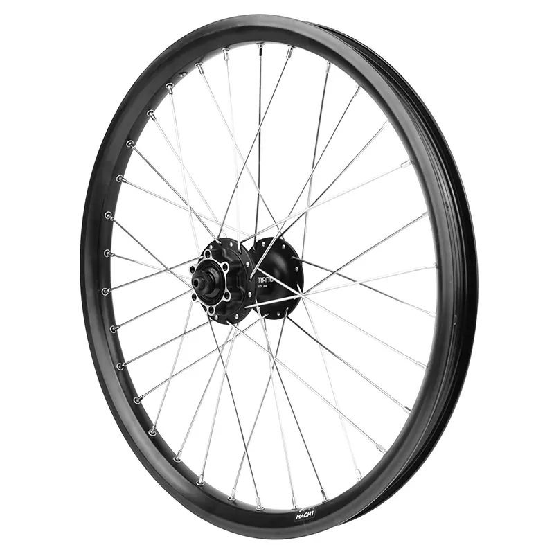 Vorderrad VTT Cargo E-Bike Longtail Scheibenbremse 20" Velox Kargo L schwarz Nabe Shimano M475 6-Loch verstärkt Edelstahlspeichen 225 kg