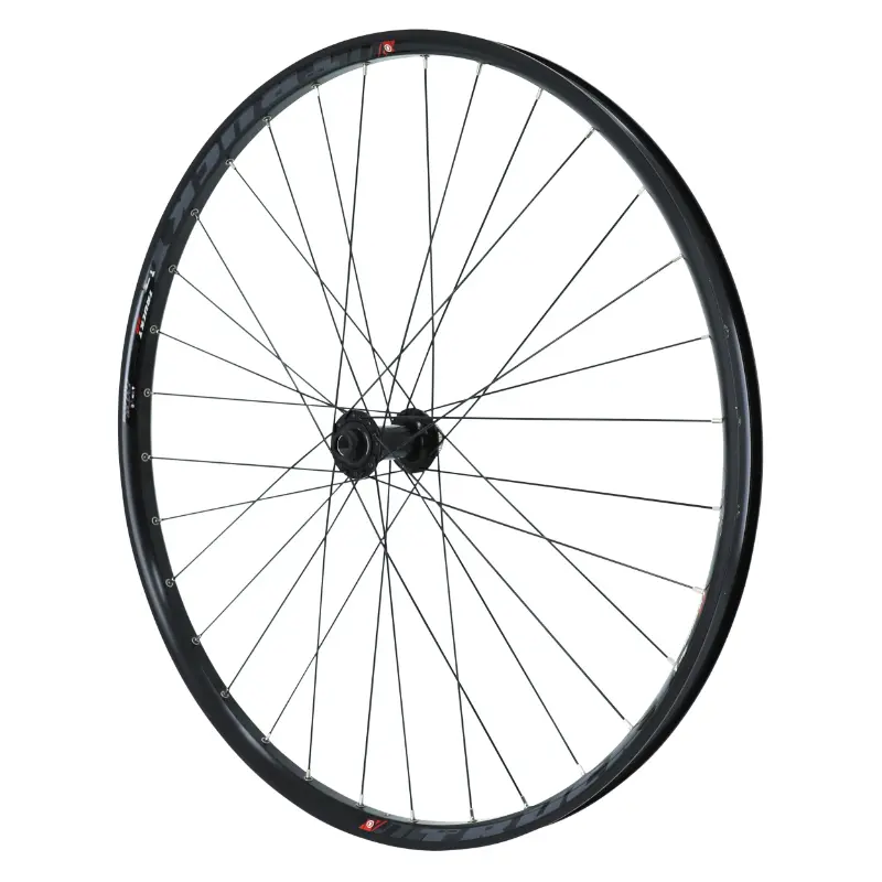 Roue VTT 29" Velox Trucky 30 Boost Tubeless Ready avant Centerlock noir moyeu Shimano TC500 axe traversant 15-110 jante 30C 32 rayons