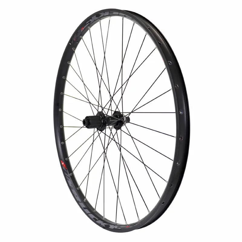 Roue VTT 27,5" Velox Trucky 30 Tubeless Ready Arrière Centerlock Noir Moyeu Shimano TC500 11-10V Axe Traversant 12-142