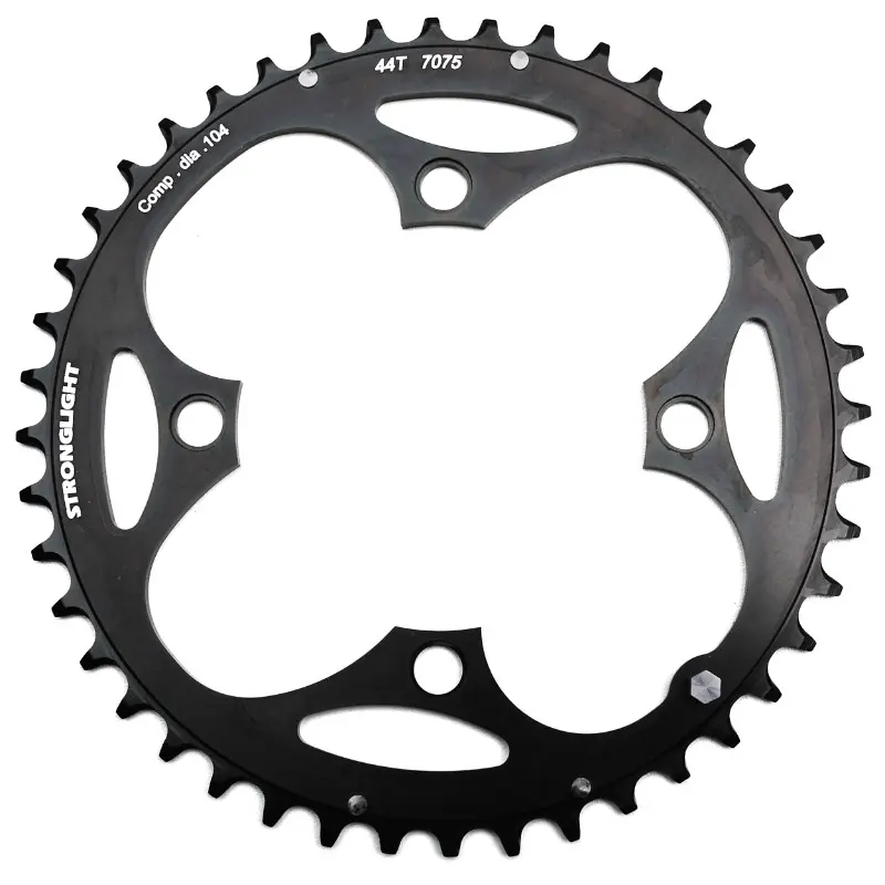Plateau VTT Stronglight 4BRA diamètre 104 triple 44 DTS extérieur noir alu épaisseur 4 mm 8-9V