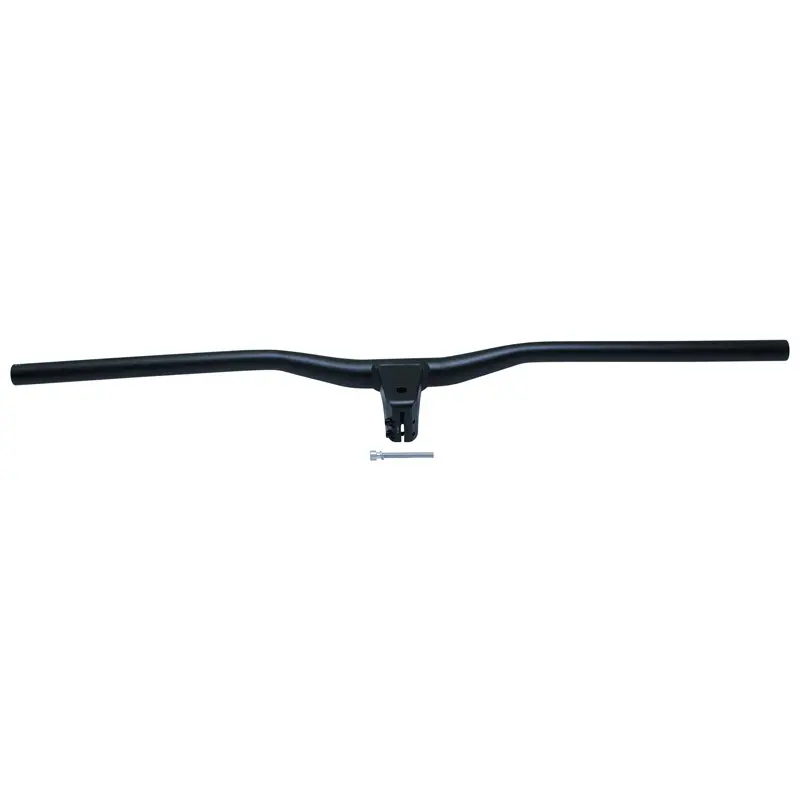 Cintre combo VTT demi releve alu noir l 78CM avec potence integree entraxe L55MM pour pivot fourche 1"1-8 (28.6MM)