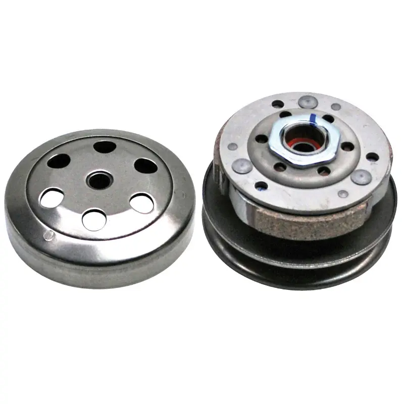 Embrayage P2R adaptable MBK Booster 50, Yamaha BWS 50, Aprilia SR 50, Malaguti F12 50 (diam 107 avec poulie et cloche)