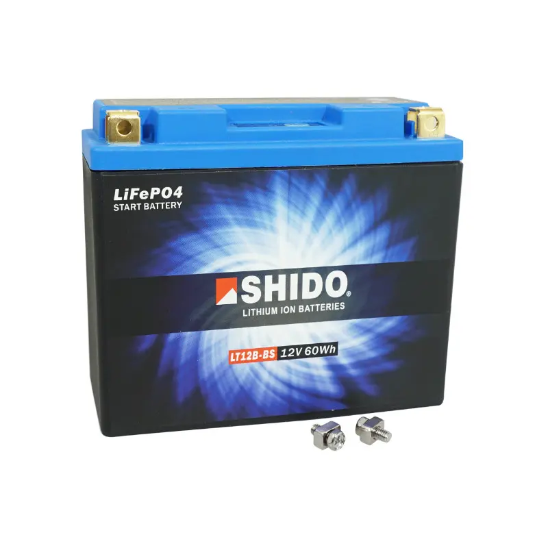 Batterie 12V 5 ah LT12B-BS Shido lithium ion prete a l'emploi (lg150xl65xh130)