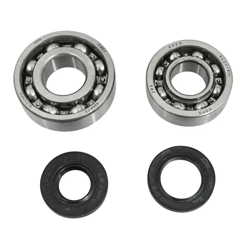 Roulement d'embiellage + joint cyclo P2R adaptable peugeot 103 (kit 6204 + 6203 ZKL acier C3-JOINT nitrile)
