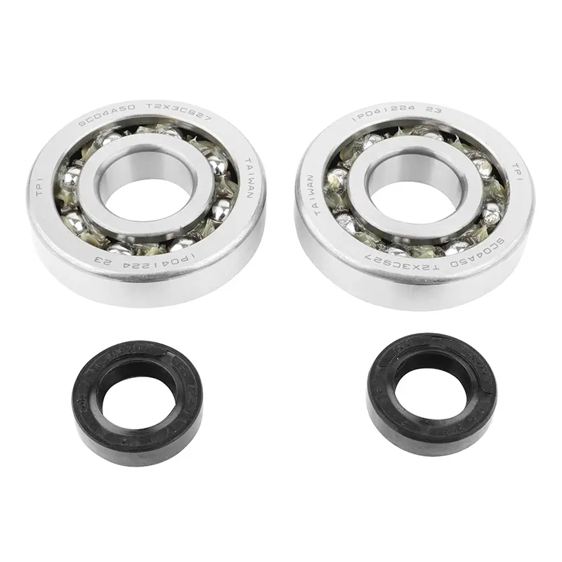 Roulement d'embiellage + joint cyclo P2R adaptable peugeot 50 fox (kit SC04A47CS tpi polyamide-joint spi nitrile)