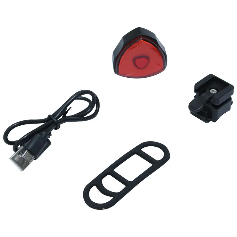 Éclairage vélo USB arrière sur tige de selle COB LED 30 lumens avec indicateur de freinage 7 modes P2R