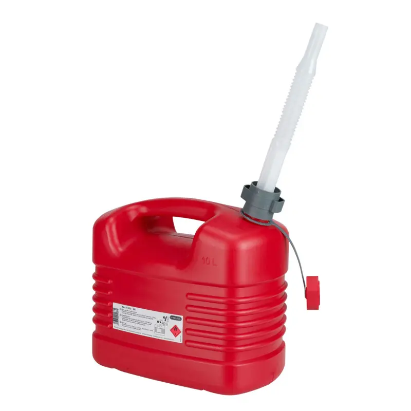 Pressol 폴리에틸렌 레드 플렉시블 노즐 10L 연료통 — 2번째 뷰