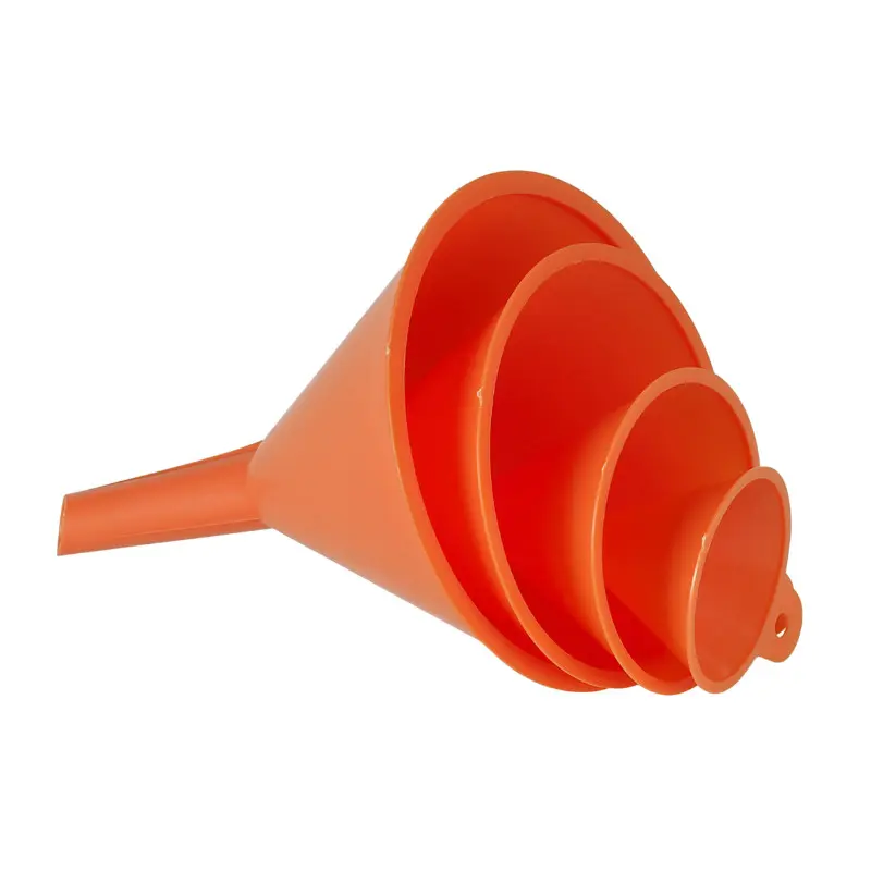 Pressol Polyethylen-Trichter orange Durchmesser 50-75-100-120 mm (Set von 4)