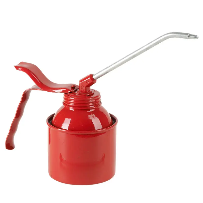 Pressol-Metall-Ölkanne rot 250 ml mit starrem Auslauf 135 mm