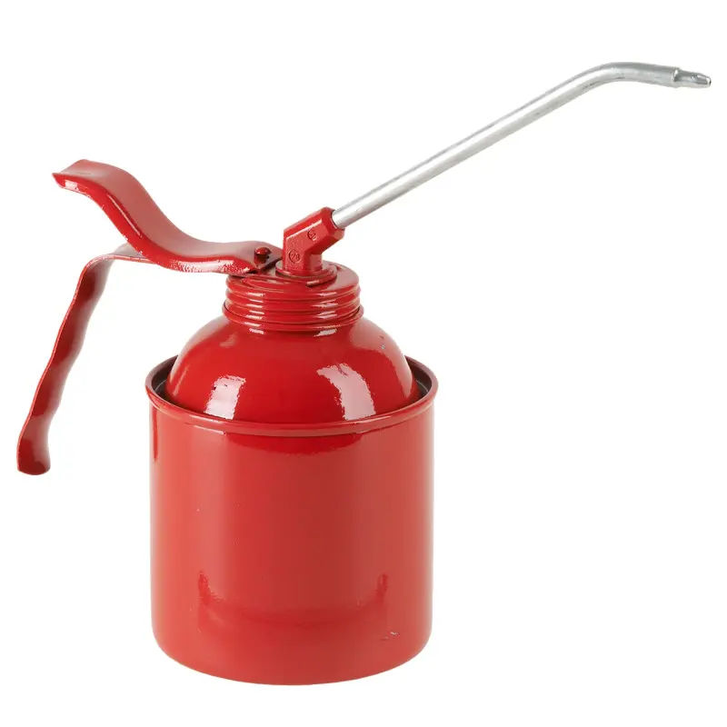 Pressol Metal Red Oil Can 500 ml with 135 mm Rigid Spout