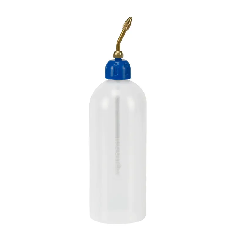 Pressol Labor-Flaschenbürette aus transparentem Polyethylen 500 ml mit Messingauslauf