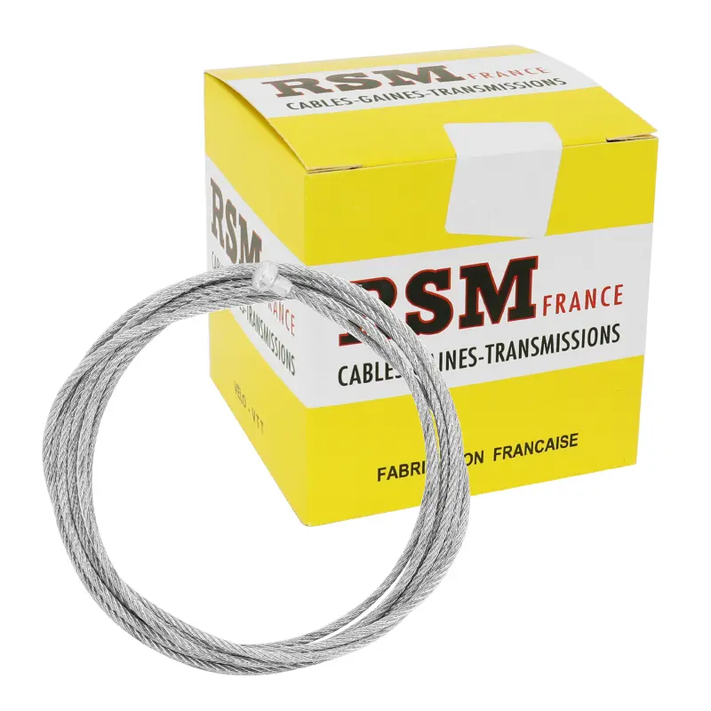 Câble de frein vélo 6x8,5 diam 2.00 mm lg 1m80 Sélection P2R (boîte de 10)