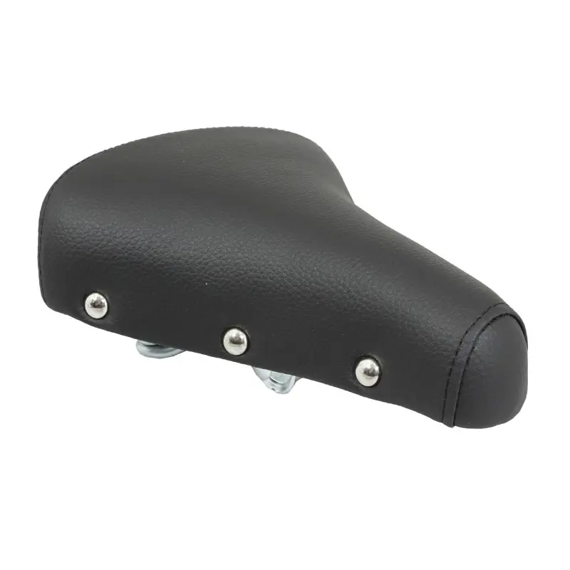 Selle cyclo adaptable Solex noir avec ressorts chrome Sélection P2R