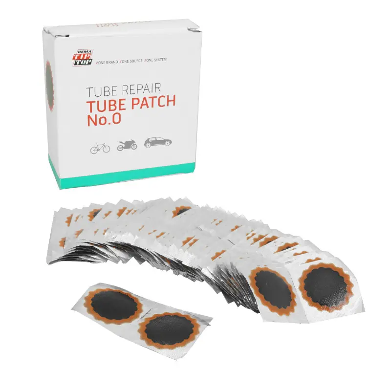 TIP TOP Schlauchflicken Combibox Nr.0 rot rund (Durchmesser 30 mm) - Packung mit 100 Stück (5000036)